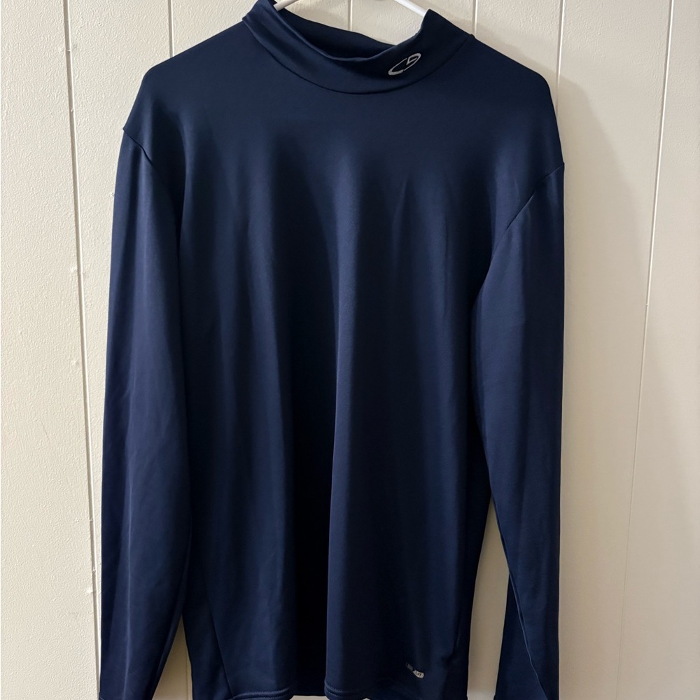 Champion XL Blue Long Sleeve Tee Under Shirt Sports Baselayer football fall